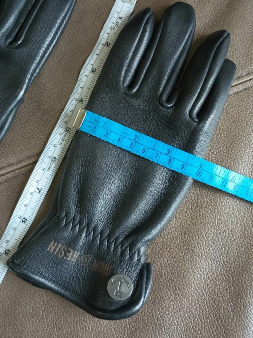 Motocycle Gloves by Iron & Resin (Elk Gloves), S, off black, EPC